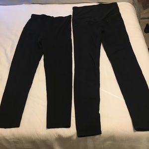 Lot of 2 H&M mama maternity pants leggings jeans